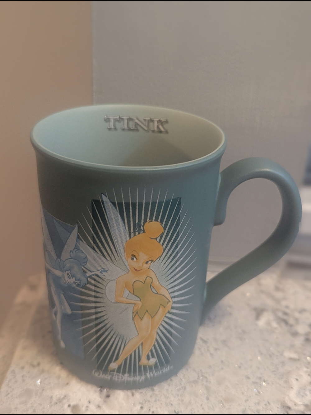 Disney Tink Tinker Bell Green Ceramic Mug